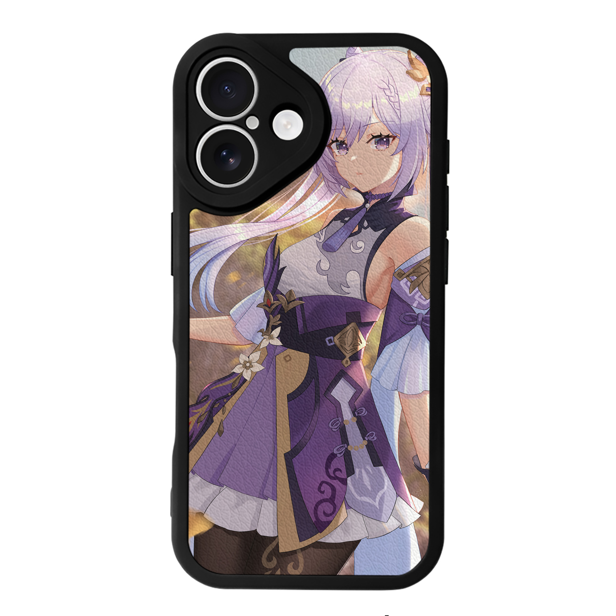 げんし神 genshin 【iPhone 16シリーズ対応】シリコンスマホケース（レザー調） 材質：シリコン